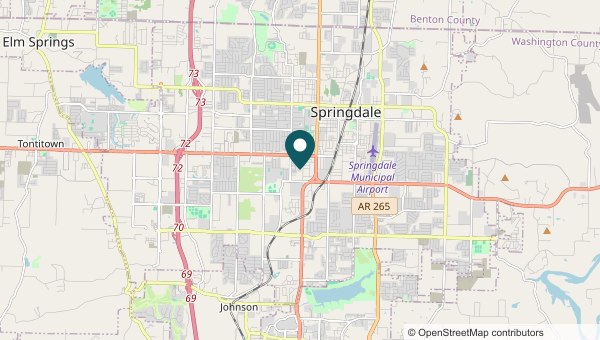 Map of Springdale, Springdale service area